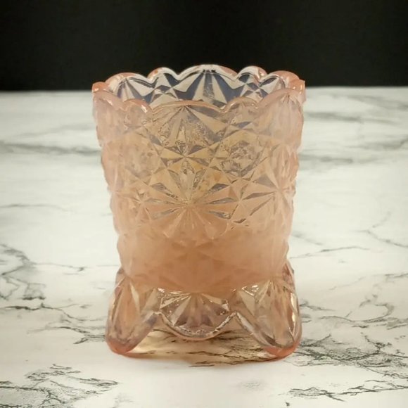 Degenhart Glass Daisy & Button Toothpick Trinket Paperweight Vtg - Picture 2 of 9